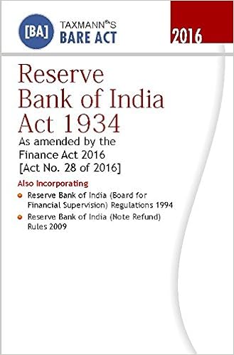 Reserve Bank of India Act 1934 (Bare Act) 