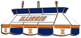 Illinois Fighting Illini Teardrop Stained Glass Billiard Light