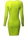 Doublju Womens Plus-size Longsleeve Casual Rib Cotton Knit Henley Dress