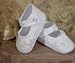 Girls Cotton Shoe with Embroidered Rosebud Image