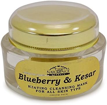 Naturence Herbals Blueberry & Kesar Heating Cleansing Mask For All Skin Type 50g