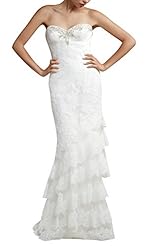 Sleeveless Sweetheart Lace Open-Back Tunic  with a Brush/Sweep Train 