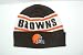 NFL Cleveland Browns Script Cuffed Beanie Hat Ski Skull Cap Lid Toque