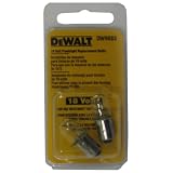 DEWALT DW9083 18 Volt Flashlight Replacement Bulb, 2 Pack