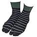 QING OUTDOOR Premium Cotton Toe Socks for Women Stylish Tabi Ankle Socks for Flip Flop Pack of 4 (Mens Socks Black (3 Pairs))