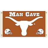 NCAA Texas Longhorns Man Cave Flag with 4 Grommets (3 x 5-Feet)