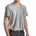 Man Clothes, T-Shirt With Radiation Shielding, 100% Silver-Nylon Fabric, Silver, 8900635