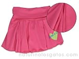 Agatha Ruiz de la Prada Fuchsia Cotton Elastic Waist Skirt