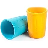 Kinderville Little Bites Cups (Set of 2, Blue / Orange)
