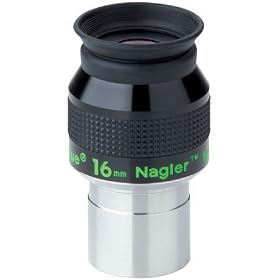Tele Vue 16mm Nagler Type 5 1.25" Ultra Wide Field Eyepiece with 82 Degree Field of View.