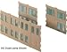 Walthers Cornerstone Series N Scale Modulars Large Walls & Windows (933-3282)