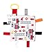 Baby Sensory Crinkle & Teething Square Lovey Toy with Closed Ribbon Tags for Increased Stimulation: 8