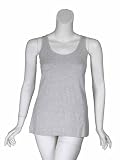 FARHI Stretch Scoop Neck Tank Top in Grey
