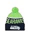 New Era Seattle Seahawks 2015 Sport Knit Cuffed Pom Knit Cap/Beanie
