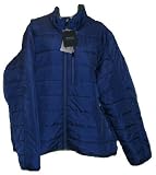 Lands' End Mens Dark Cobalt Blue Primaloft Quilt Jacket