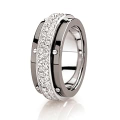 Misaki Damenring Sterling-Silber 925 Ringr��e 54 QCRRANDROIDBL54