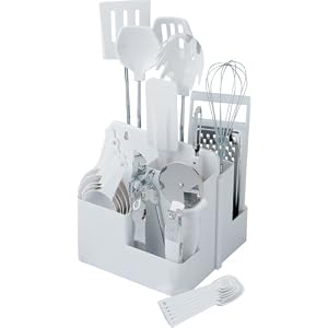 Sunbeam 23-Piece Kitchen Kaddy Set, White