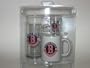 BOSTON RED SOX 2007 WORLD SERIES CHAMPS Logo 3 Pc. SHOT GLASS/GLASS MUG/ COFFEE MUG SET