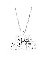 Sterling Silver One Sided Big Sister Necklace