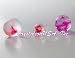 Water Decor Beads;Clear w PINK Marbled Vein; 14grams. Cosmo Beads brand Crystal Soil - Absolutely amazing!