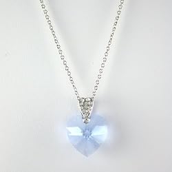 Swarovski Crystal Heartshaped Pendant - Blue