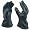 Black Gauntlet Deerskin Motorcycle Glove with Thinsulate Lining, size XXX-Large