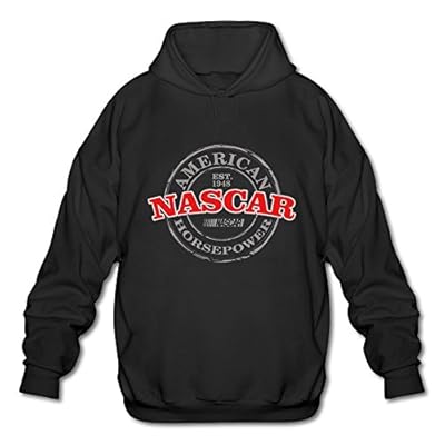 LQYG Men's Long Sleeve Hoodie - Nascar Black