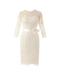 Knee Length Lace Mother-of-the-Bride Dress/Wedding Party Dress 