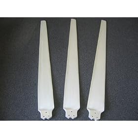 10.6 Ft (127.2") Diameter. High Efficient Wind Generator Blades NO HUB, 3 Rotors
