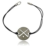 Field Hockey Sun Impression Bracelet - Black Cord