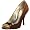 BCBGirls Women's Ariel Peep Toe Pump,Brown Sugar Patent,5.5 M US