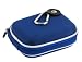 rooCASE (Med Nylon Dark Blue) Hard Shell Carrying Case with Memory Foam for Pentax Optio WG-1 GPS Digital Camera