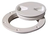 TEMPRESS SCREW-OUT DECK PLATE -- WHITE 4'