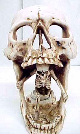 Cool Skull & Skeleton Holder Votive