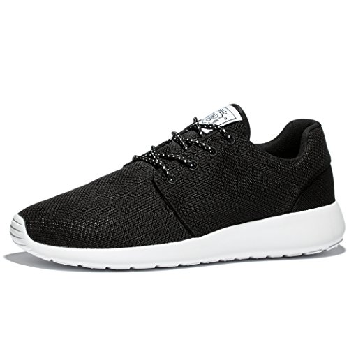 Adi Mens Breathable Comfortable Lace-Up Running Shoes,Walk,Beach Aqua,Outdoor,Exercise,Athletic Sneakers EU42 Black