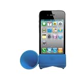 Blue Cute Horn Stand Speaker for Apple Iphone 4 & 4g