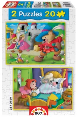 Educa Classic Tales Puzzles Puss N Boots & Little Red Riding Hood