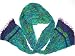 Turkish Delight Hand Printed 100% Cotton Anokhi Crinkle Scarf with Beaded Borders, 15...