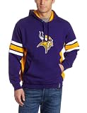 NFL Men's Minnesota Vikings Passing Game II Long Sleeve Hooded Fleece Pullover (Purple/Gold/White, Large)