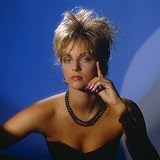 Blonde Model in Black Strapless Dress 1980s Photographic Poster Print, 16x16