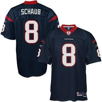 Matt Schaub Houston Texans Navy Reebok Premier Jersey - XL