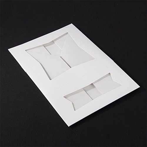 8" X 8" X 4" White Window Bakery Box w/ 4 Cupcake Insert - 5 Pack