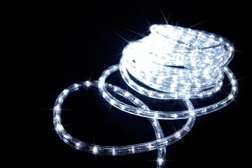 LED Lichterschlauch Lichtschlauch 10 Meter, weiß, für Außen und Innen