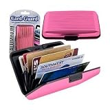 Pink Aluminum Card Guard Indestructible Waterproof Wallet with Identity Protection