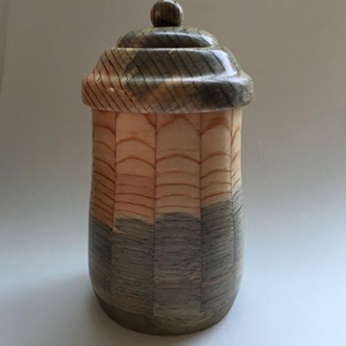 Pine Jar #1 with Hand Threaded Lid