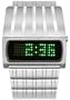 Men's Retrofit Green LED Stainless Steel