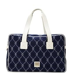 Dooney Bourke Signature Rope Carry On Travel Bag Tote Navy