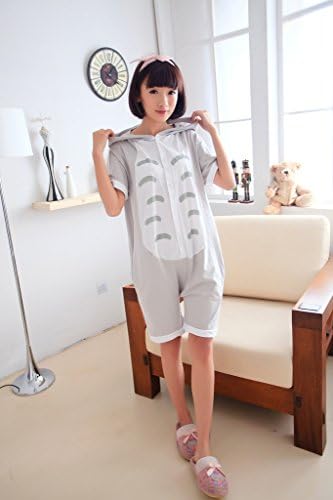 Newbetter Totoro Summer Cartoon Animal Pajamas Cosplay Sleepwear