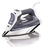 Rowenta DW8080 Pro Master 1700-Watt Micro Steam Iron Stainless Steel Soleplate with Auto-Off, 400-Hole, Blue