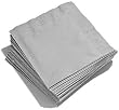 20 Silver Paper Party Napkins 13 x13
